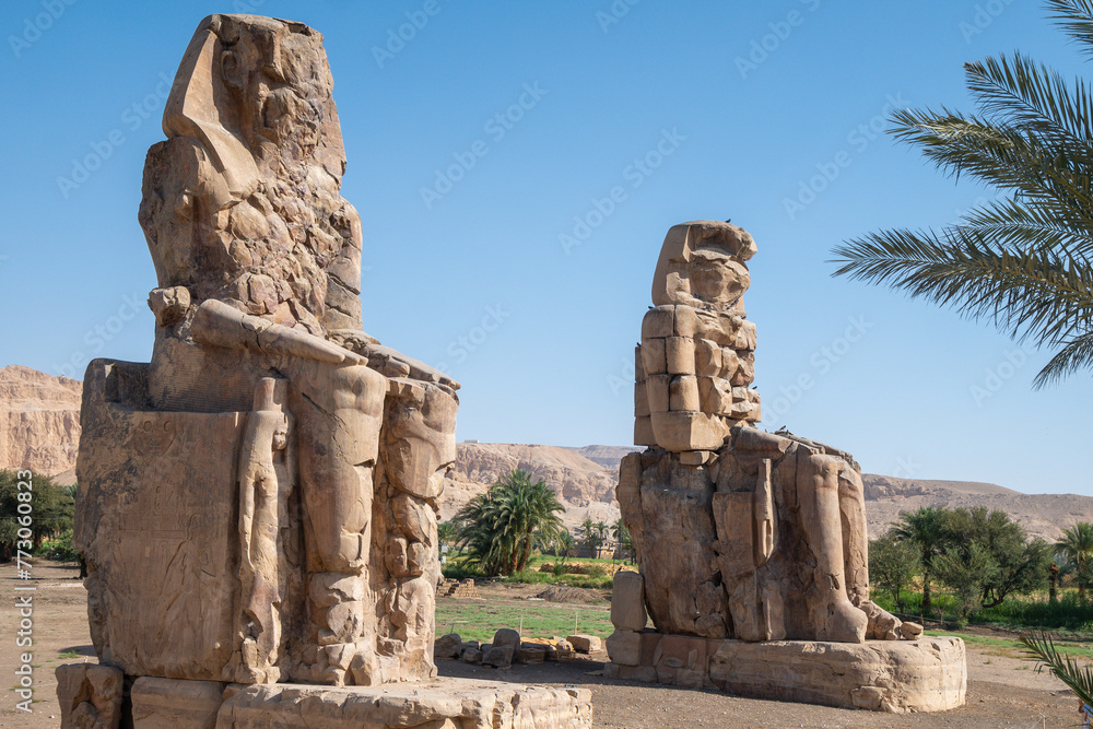 Colossi of Memnon, Luxor, Ancient Egypt, Tourist Attractions