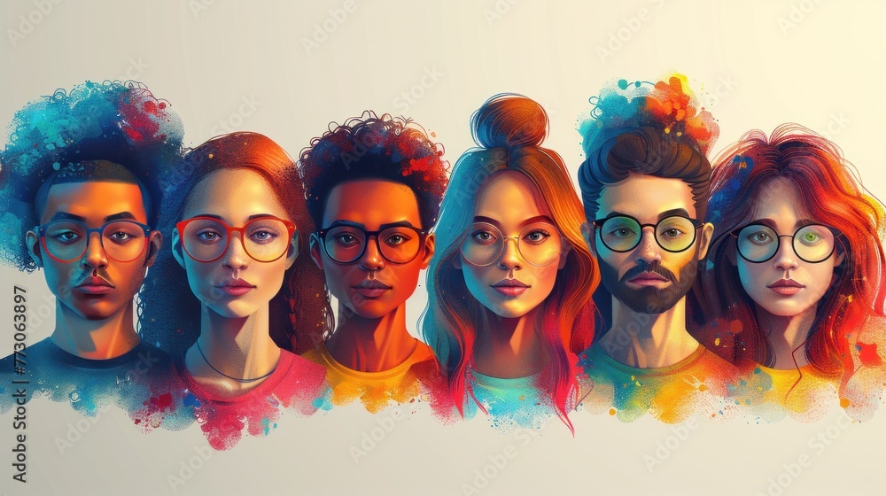 A group of diverse people A group of diverse people