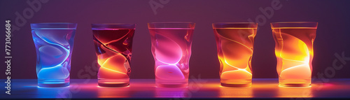 Dynamic cups, Mood Ring fusion, innovative drinkware, mood-based design, transformative patterns, interactive drinkware, innovative ad campaign visuals, mood-altering cups, color-changing technology, 