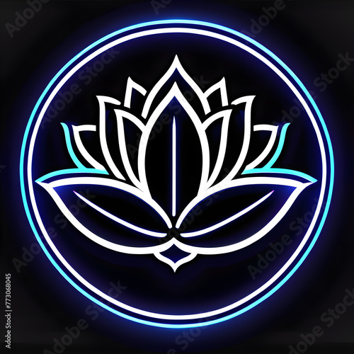 Exploring the Beauty of Neon Lotus Icons: Symbolism and Design Inspiration(Generative AI)