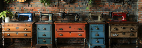 Consider an image that includes sewing machines,
Vintage Sewing Machines and Notions Border
 photo