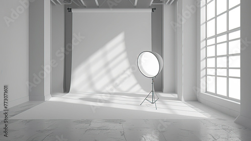 Mastering the Art of Professional Photography: A Creative Journey in the White Studio photo