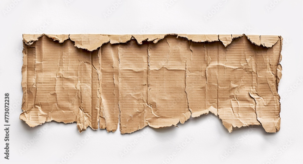 Brown Cardboard Map of the United States Generative AI