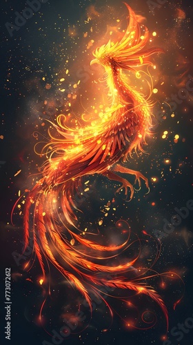 Render transcendent light phoenix background, The phoenix wallpapers are available in hd © Sigit