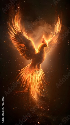 Render transcendent light phoenix background  The phoenix wallpapers are available in hd