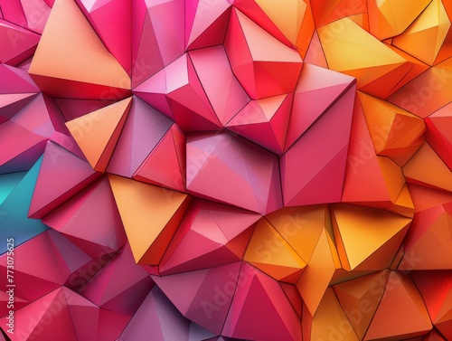 Captivate your viewers with contemporary 3D geometric backgrounds that showcase intricate patterns and vibrant colors for a dynamic and engaging visual experience