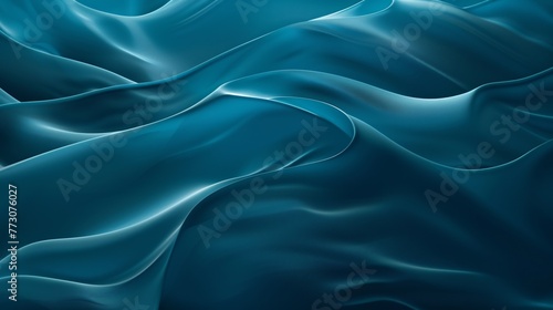 Wave of the Month Blue Ocean Waves Generative AI