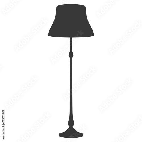silhouette floor lamp black color only