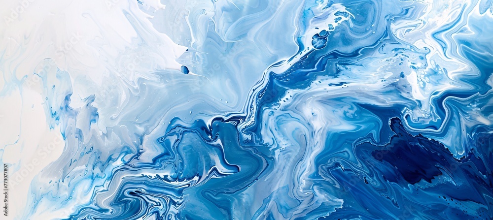 Aqua-Inspired Abstract A Monthly Celebration of Oceanic Beauty Generative AI