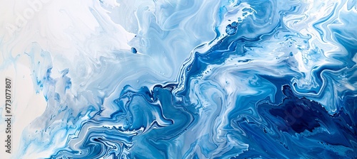 Aqua-Inspired Abstract A Monthly Celebration of Oceanic Beauty Generative AI