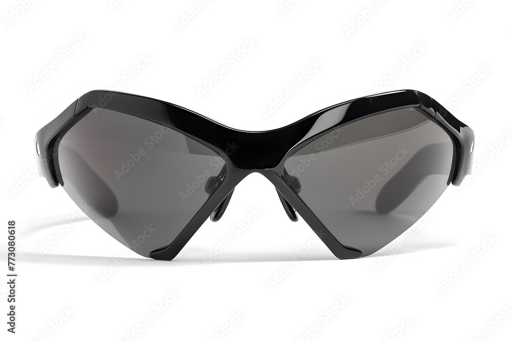 Fashionable trendy black eyeglasses front view isolated on white background Fashionable trendy black eyeglasses front view isolated on white background