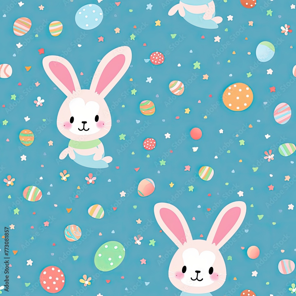cute bunny confetti pattern cute bunny confetti pattern