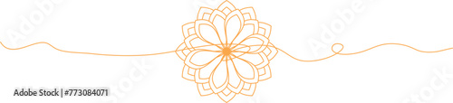 line art lotus flower