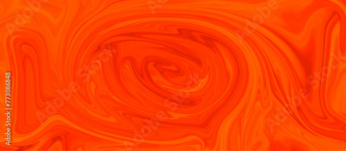 Abstract red and orange color liquid marble surfaces background design. ink backdrop with wavy pattern. modern background design with luxury cloth or liquid wave or wavy folds of grunge silk texture.
