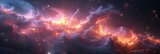 Galaxy Glow A Celestial Night Sky Adventure Generative AI