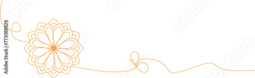 line art lotus flower