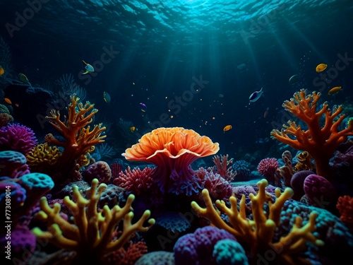 coral reef and fish © Владимир Коврижник