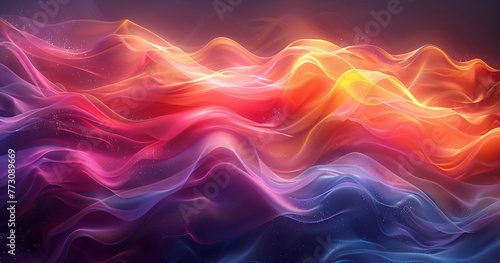 Colorful Waves of Light A Vibrant Tribute to the Monthly Solar Eclipses Generative AI