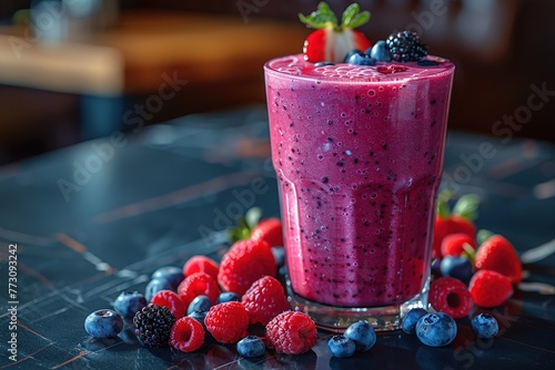 Protein bomb - natural shake of fruits full of proteins