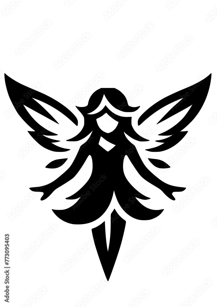Obraz premium Fairy SVG, Fairy Silhouette Svg, Fairy Clipart, Fairy Cricut, Fairy Vector, Fairies Svg