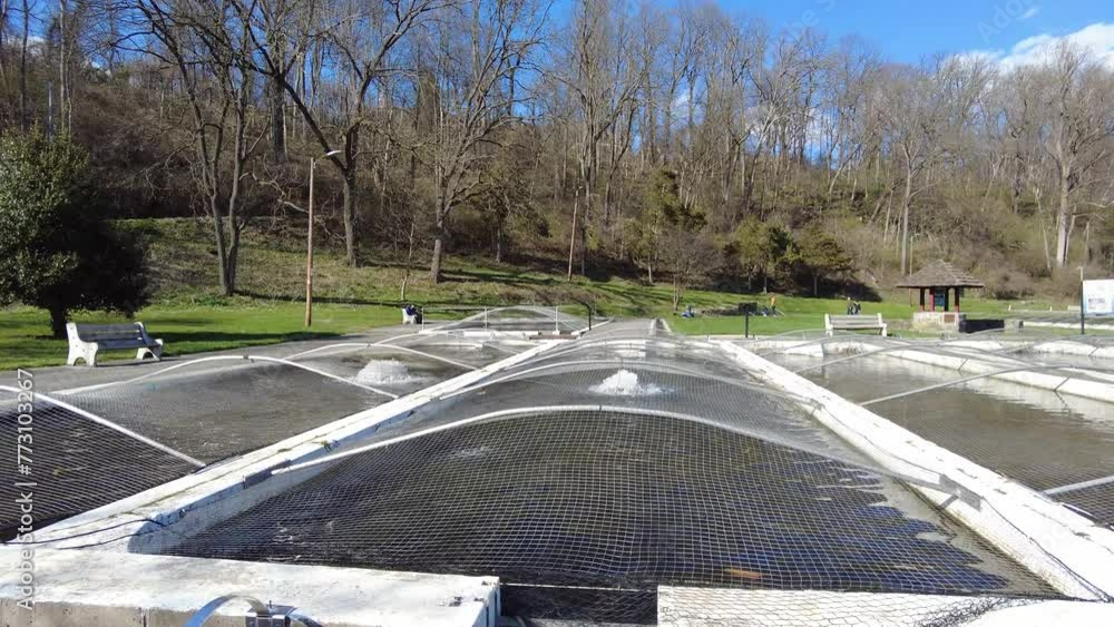 The fish hatchery and pools at Lil-Le-Hi Trout Nursery in Allentown ...