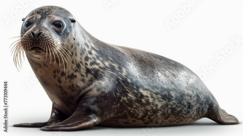 Seal, Seals, Seal Pup on White Background © LeoArtes