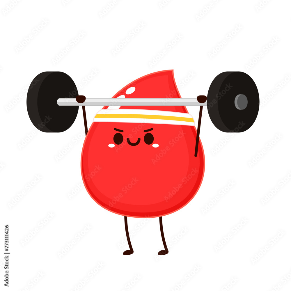 Red Blood Drop Cartoon Character. Vector Illustration Flat Design Isolated On Transparent Background. Red Blood Cell Mascot. Red Blood Drop Cartoon Character. Vector Illustration Flat Design Isolated On Transparent Background. Red Blood Cell Mascot.