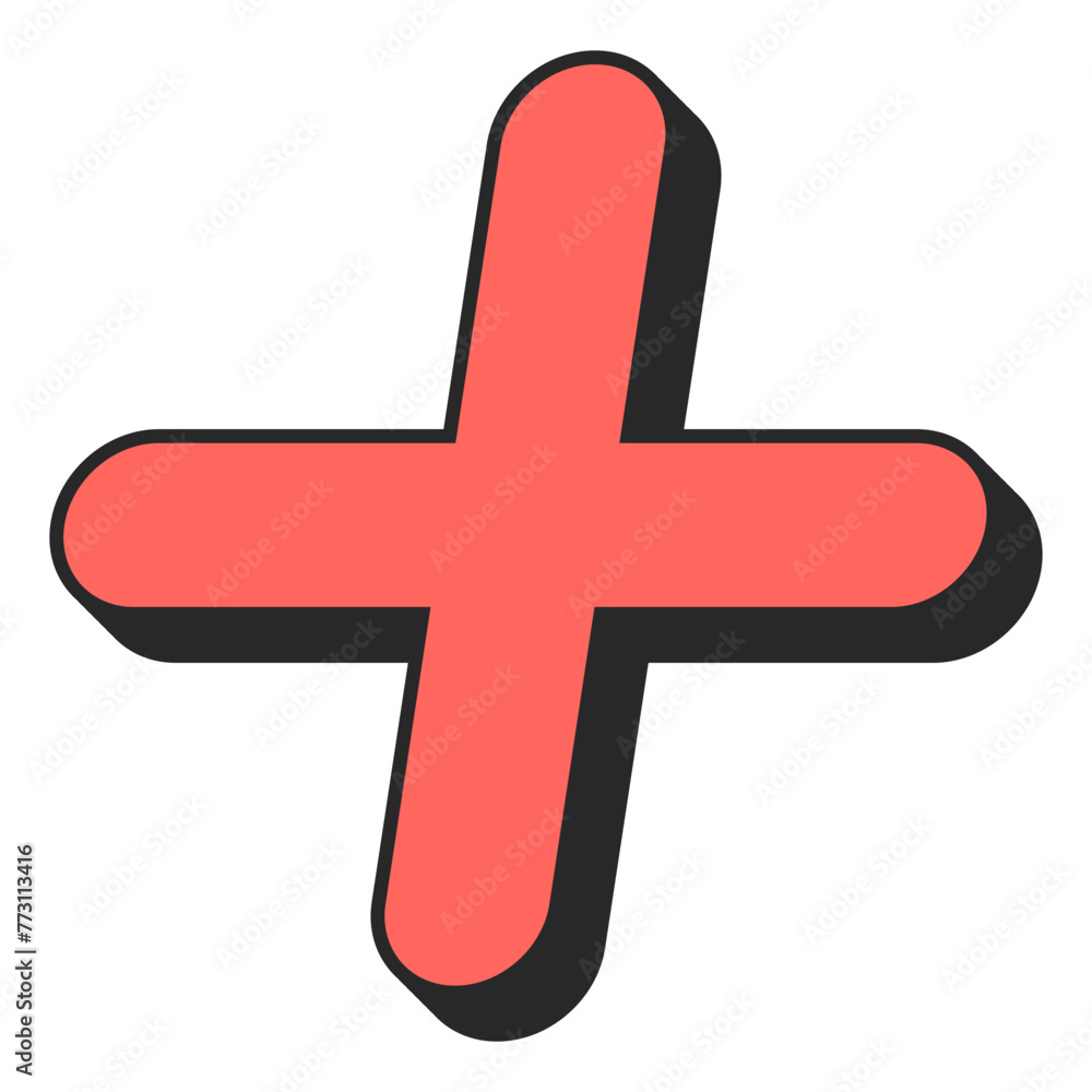 Obraz premium Retro Bold Shape