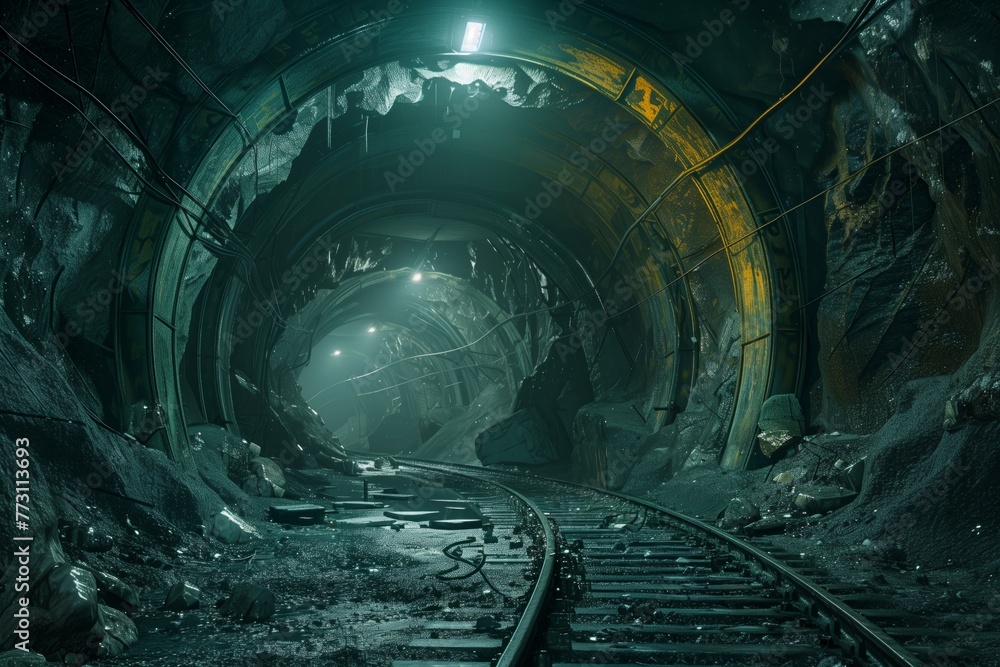Modern coal mine coal tunnel