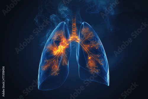 highlight the lungs in your body with a glowing effect
