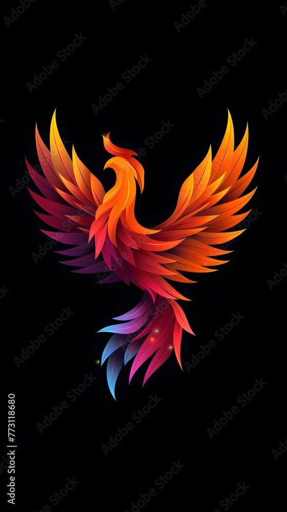 Render neon color light phoenix background, The phoenix wallpapers are available in hd Render neon color light phoenix background, The phoenix wallpapers are available in hd