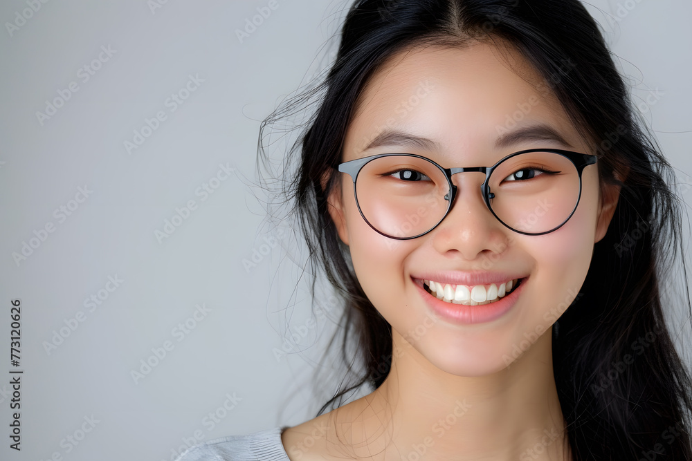 Variation
3d
Closeup portrait of smiling beautiful Asian woman wearing glasses isolated on white background,
Variation
3d
Closeup portrait of smiling beautiful Asian woman wearing glasses isolated on white background,