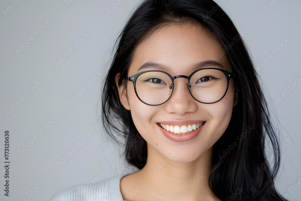 Variation
3d
Closeup portrait of smiling beautiful Asian woman wearing glasses isolated on white background,
Variation
3d
Closeup portrait of smiling beautiful Asian woman wearing glasses isolated on white background,