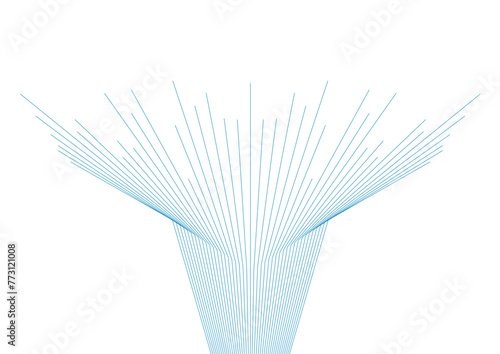 Blue minimal lines abstract futuristic tech background. Vector digital art design