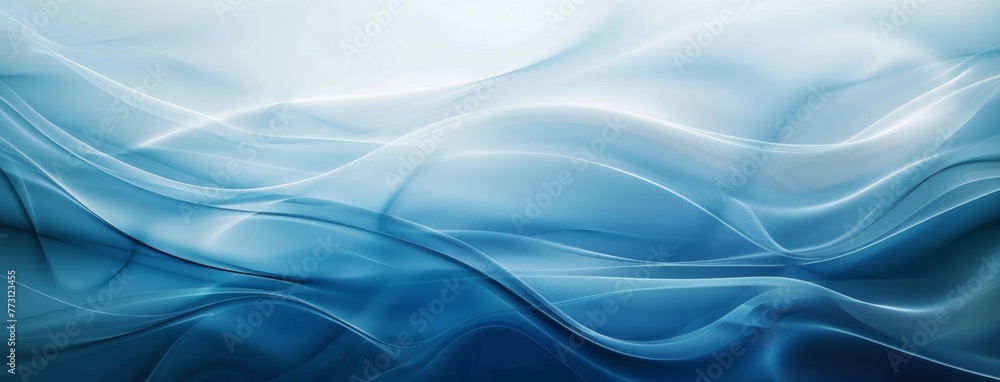 KS Abstract blue background with smooth wave lines KS Abstract blue background with smooth wave lines