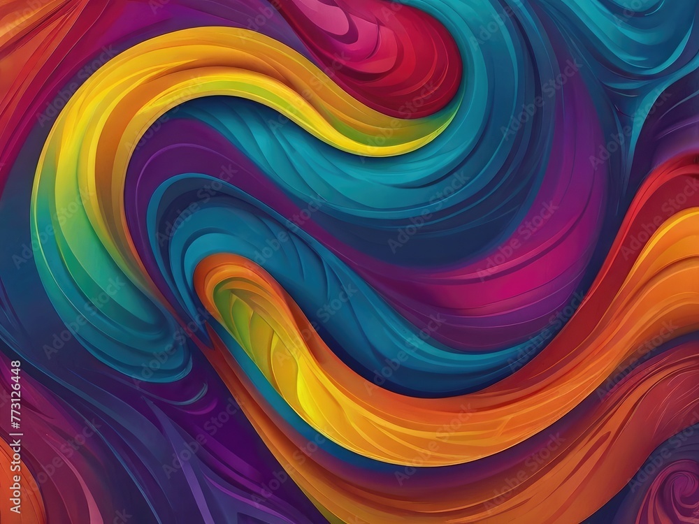 Fototapeta premium a colorful abstract background with a rainbow pattern
