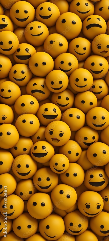 a group of yellow smiley faces a group of yellow smiley faces
