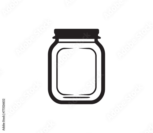 Mason jar icon . vector illustration