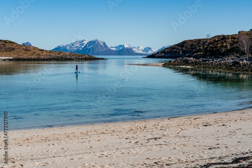 Summertime fun in Skrova, Norway. photo