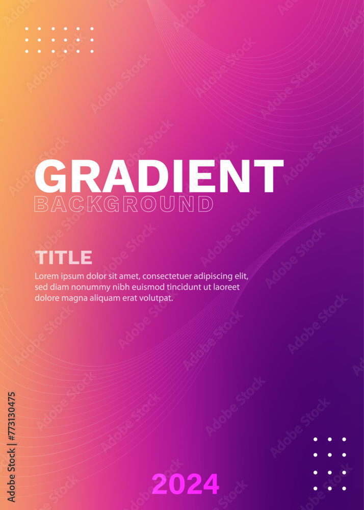 Modern and Abstract Purple Color Gradient Background Design