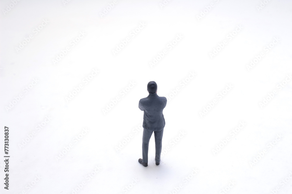 miniature figure standing , a Figurines of people standing