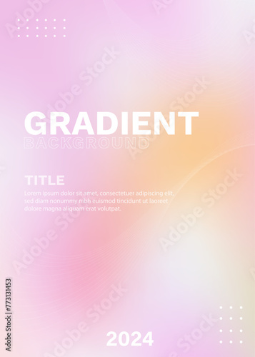 Dreamy pastel pink gradient blur background design