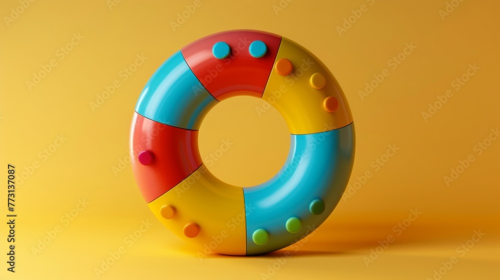 Obraz premium icon clay style of a bar chart with a stack of clay blocks representing different data points, isolated on pure white background business icon