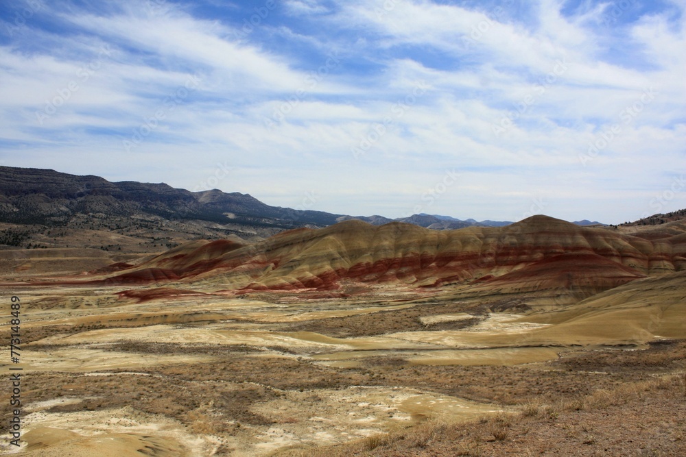 Painted Hills Unit. John Day Fossil Beds National Monument, Oregon, USA. Painted Hills Unit. John Day Fossil Beds National Monument, Oregon, USA.
