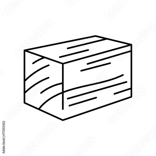 Impreg timbers line black icon. Sign for web page, mobile app