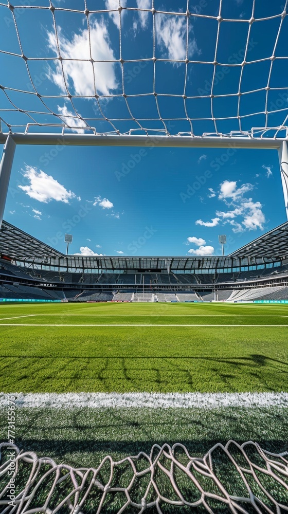 Fototapeta premium LEED-certified stadium hosting international matches