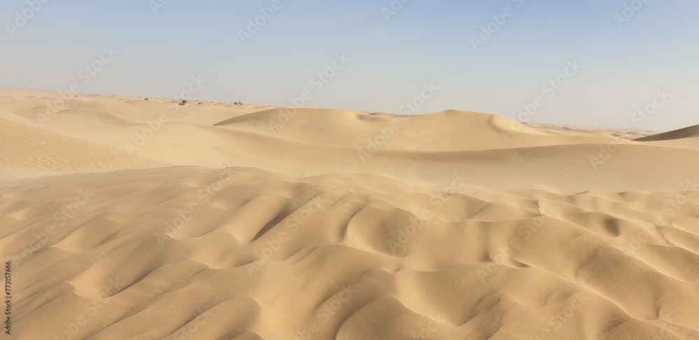 Beautiful desert landscape with dunes Beautiful desert landscape with dunes
