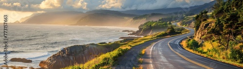 Ultimate road trip adventure scenic coastal drives photo