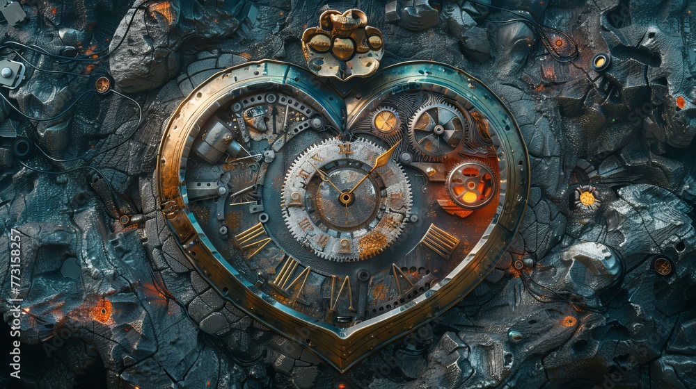 A clockwork heart that beats in rhythm with the universe