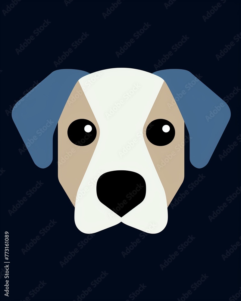 Cute dog with floppy ears in a close-up shot pixel art pastel Cute dog with floppy ears in a close-up shot pixel art pastel